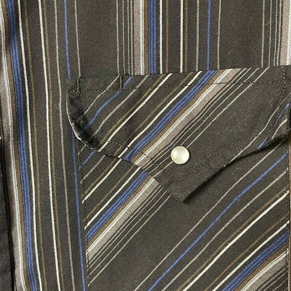 Plains Western Wear Pearl Snap Shirt – Size Large - Picture 5 of 7